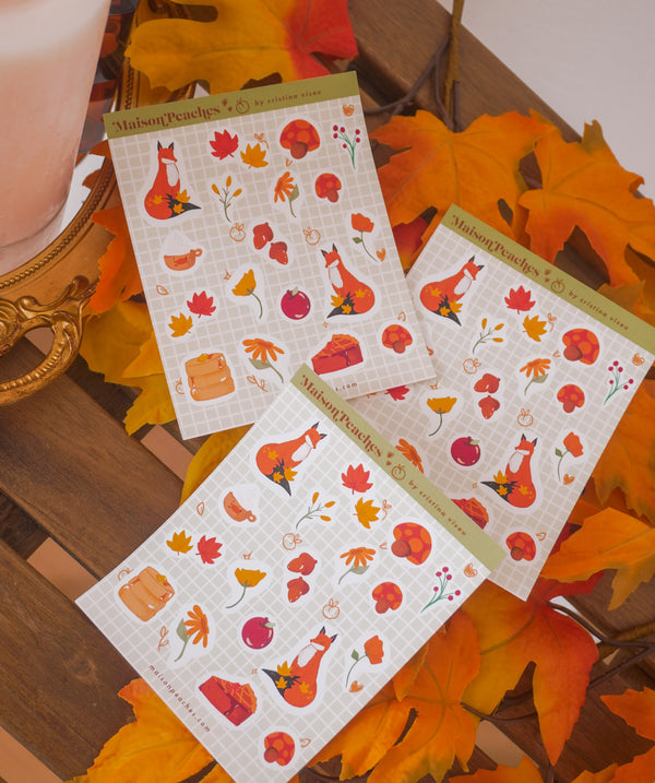 Autumn Cottagecore Sticker Set
