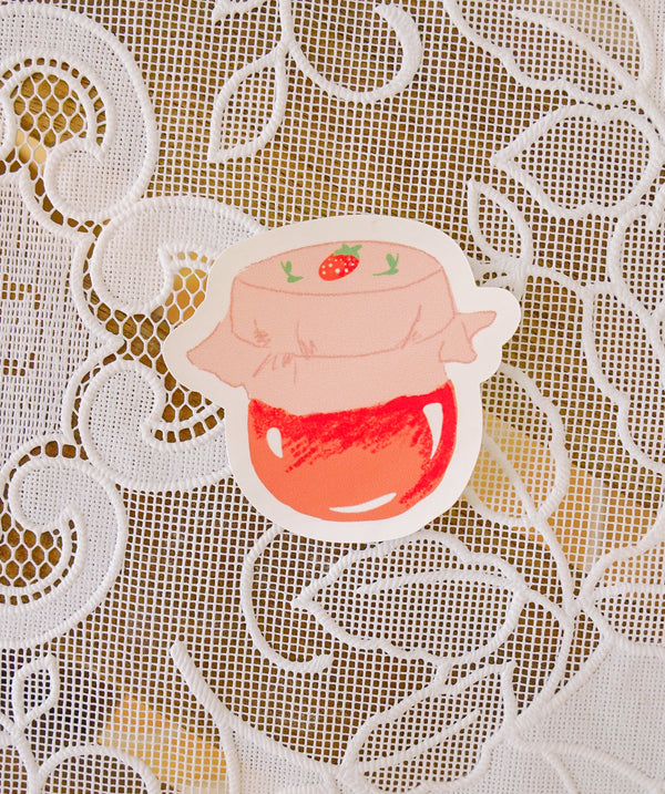 Cottage Strawberry Jam Sticker