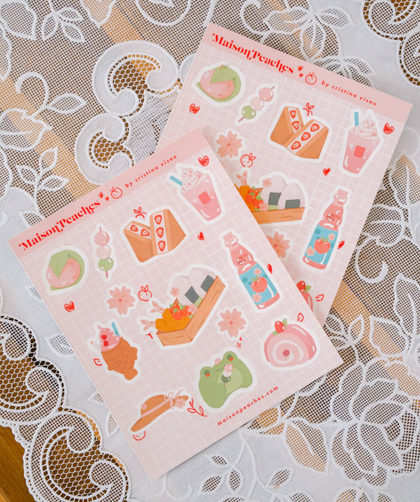 Cherry Blossom Planner Sticker Sheet